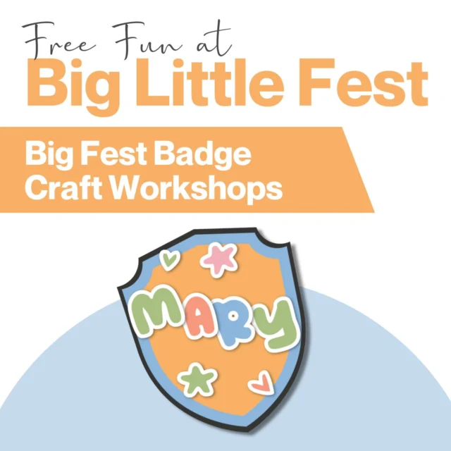Calling all junior rescue heroes! 🦸‍♀️ Inspired by everyone's favourite heroic pups, join us for a fun-filled craft workshop where little ones can create their very own rescue badge at Big Little Fest this Saturday 31 May.

FREE Craft workshops will be next to Chun Fun How at 10.30am, 11.30am, 12.30pm and 1.30pm. 🐶 Limited spots available. Pre-register on the day! 

#CoorparooSquare #BigLittleFest